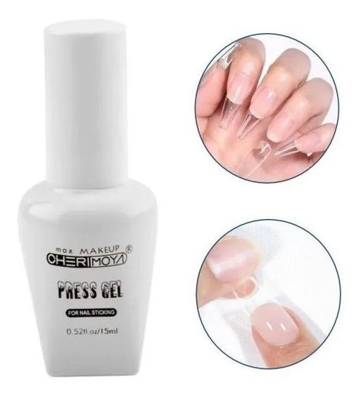 Press Gel Cherimoya – Gel para Aplicación de Tips Soft Gel (15 ml)