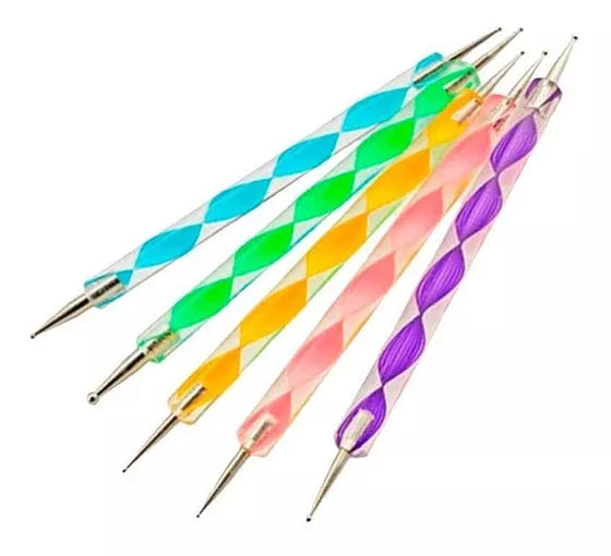 Set de Dotting Tools – Punteros Decorativos para Uñas (5 unidades)