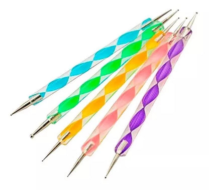 Set de Dotting Tools – Punteros Decorativos para Uñas (5 unidades)