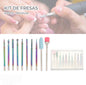 Kit Fresas Manicure 10 pcs